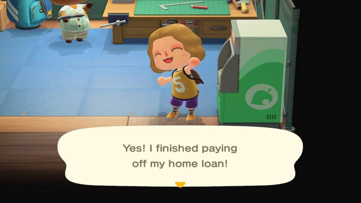 animal crossing new horizons first loan payment