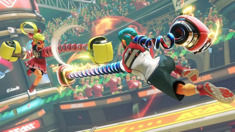 Arms Smash Ultimate Spring Man Ribbon Girl hybrid character