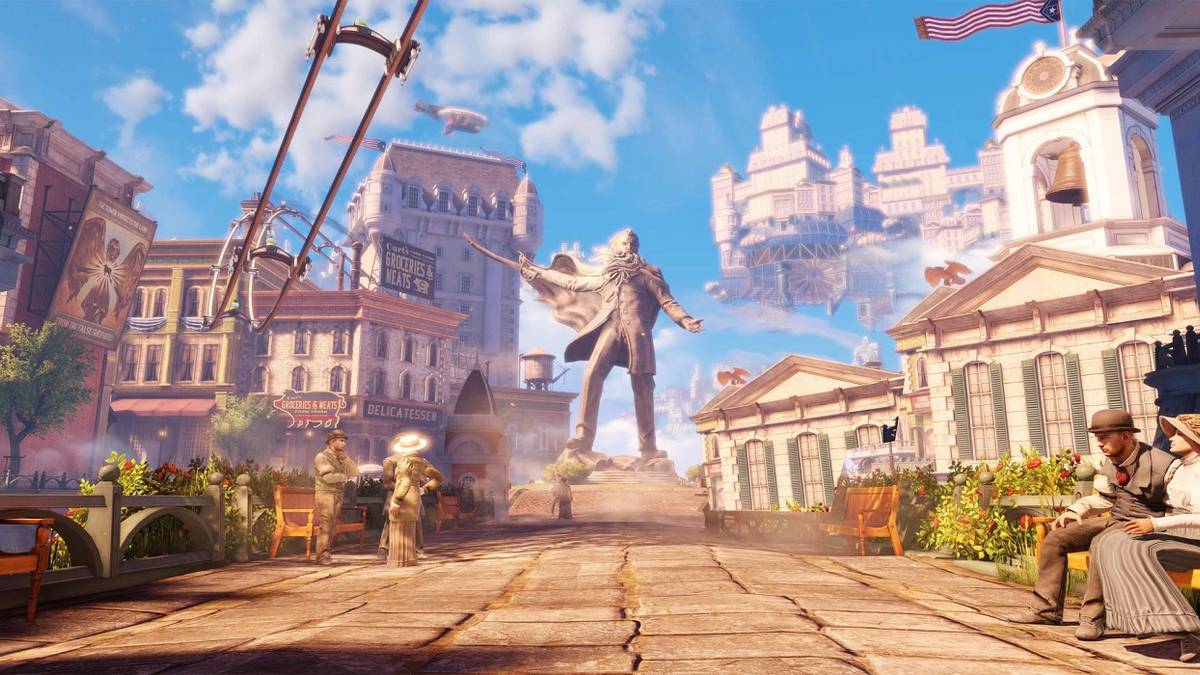 bioshock infinite columbia on the ground wallpaper