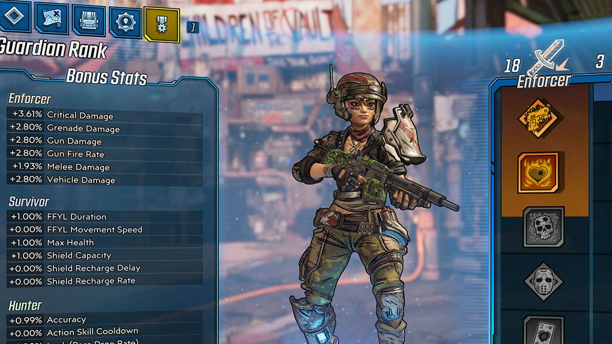 borderlands 3 gameplay, customization screen