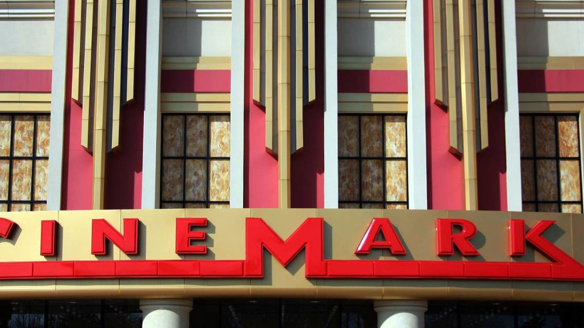 Outside of a Cinemark theater