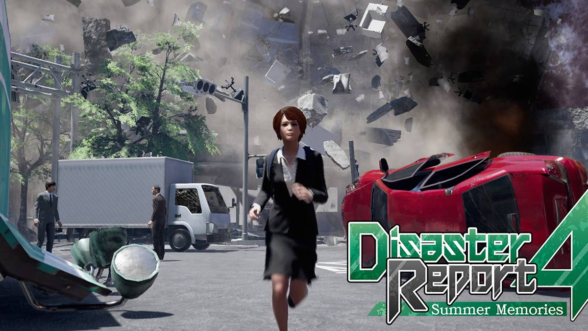 Woman running down street in Disaster Report 4