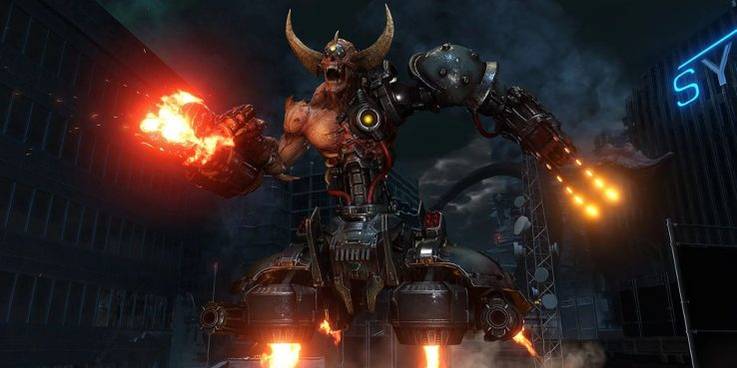 Scary demon from Doom Eternal