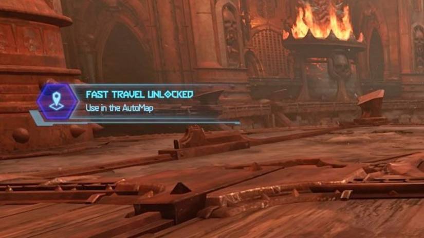 doom eternal fast travel message