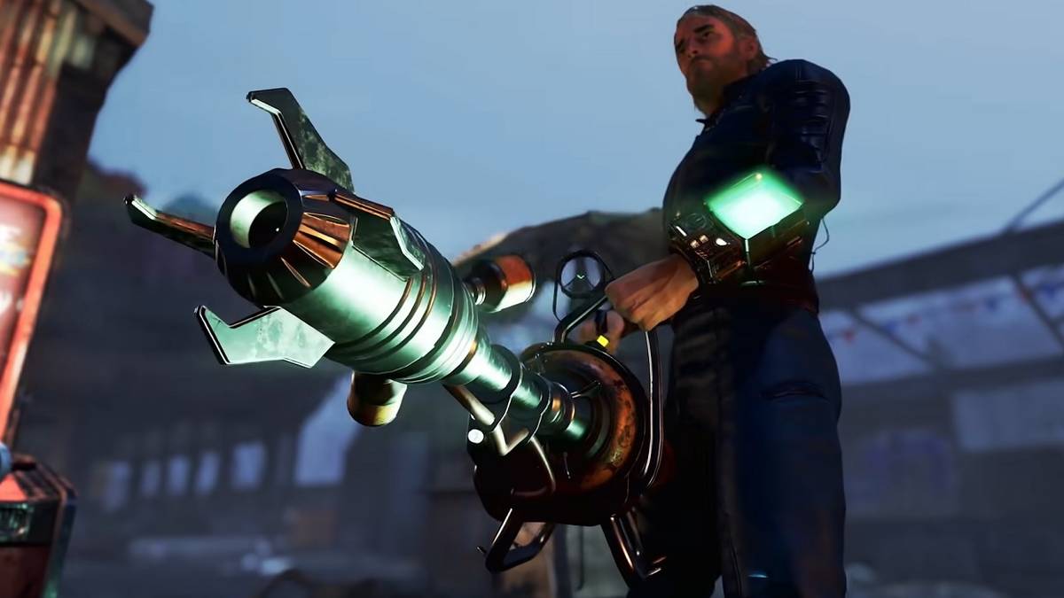 player holding big gun