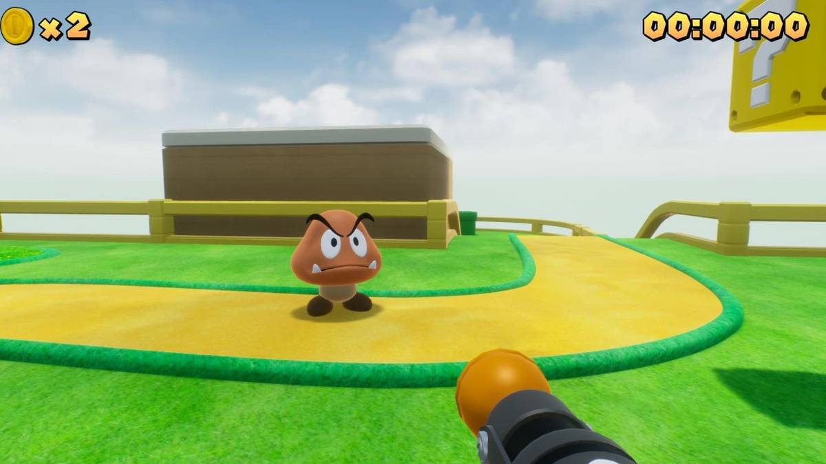 the super 1-1 challenge goomba