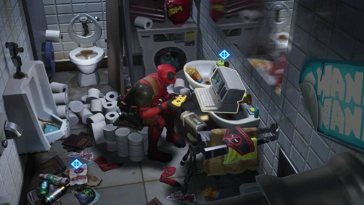 fortnite deadpool bathroom