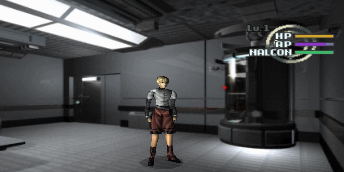 galerians PS1protagonist standing in a room