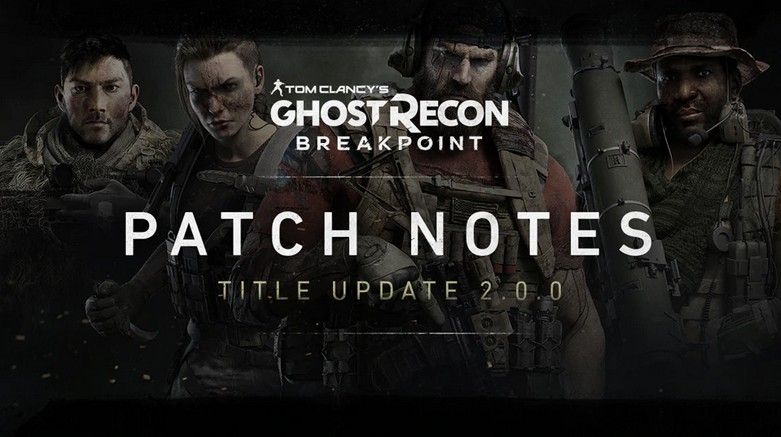 ghost recon breakpoint patch notes, ubisoft website