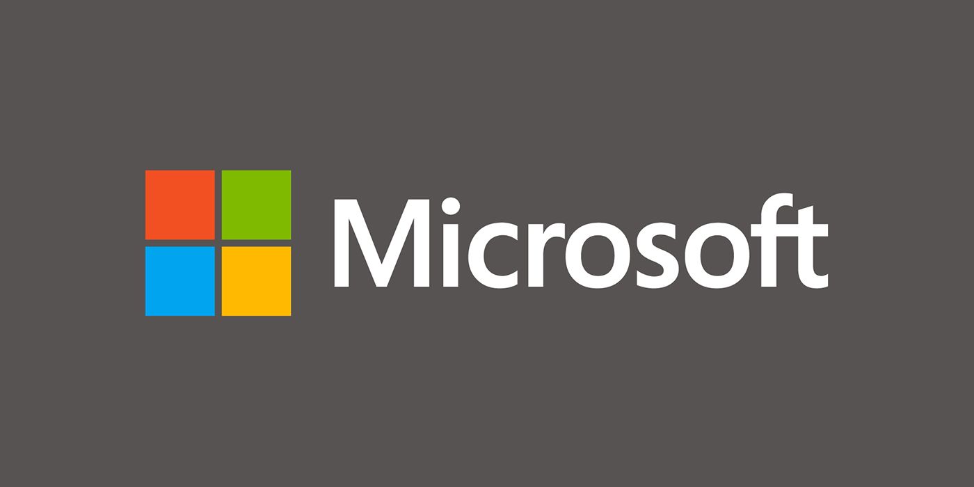 Microsoft Logo grey background