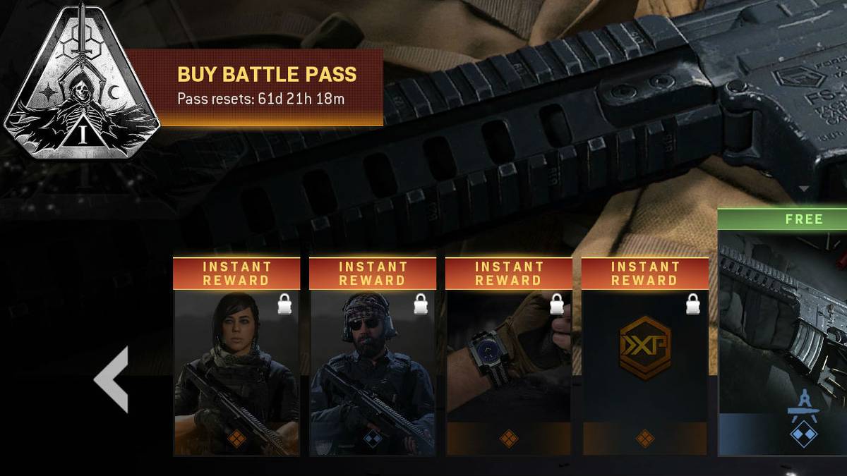 an example of battle passes and recent monetization in call of duty: modern warfare