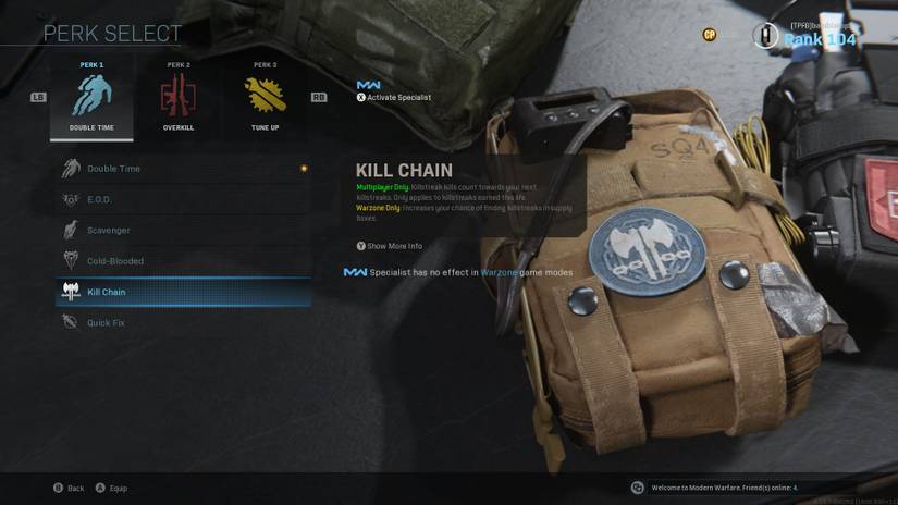 modern warfare perks warzone