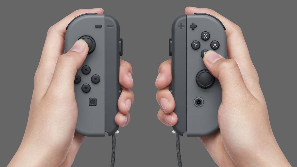 nintendo switch joy-cons hands joysticks