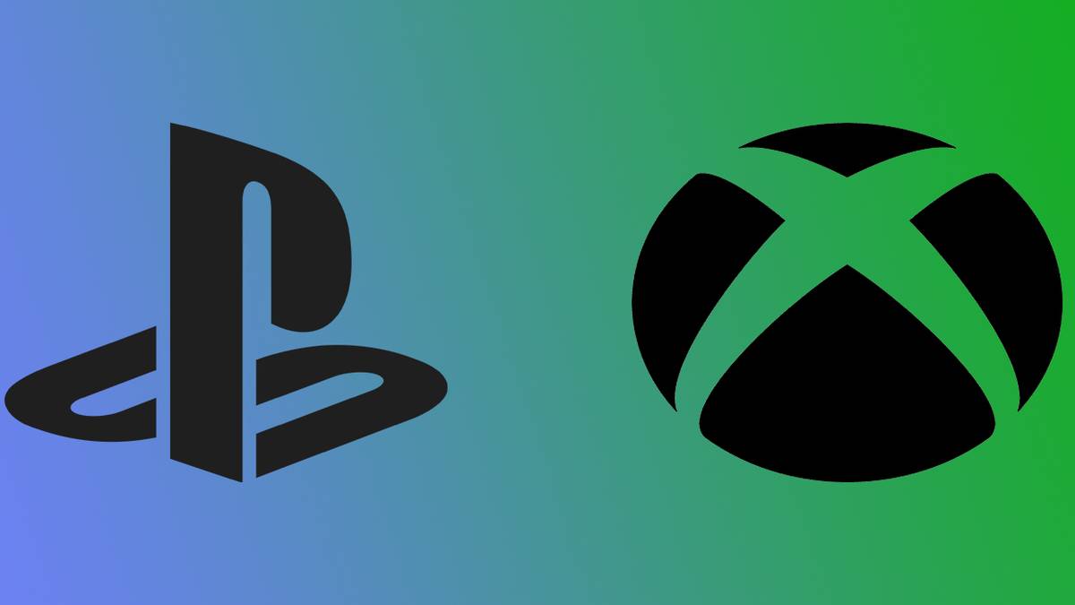 Xbox and PlayStation logo on gradient background