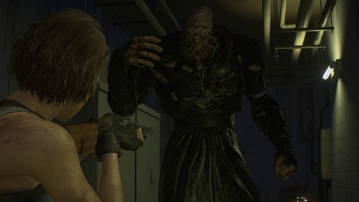 resident evil 3 remake nemesis chasing jill
