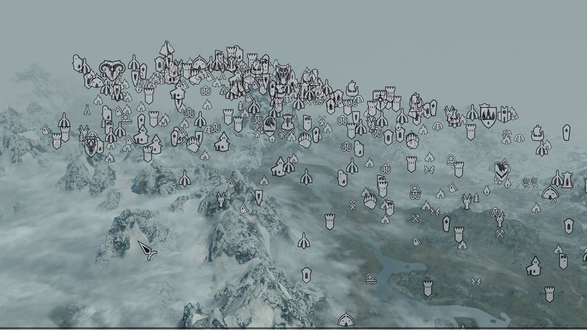 skyrim map