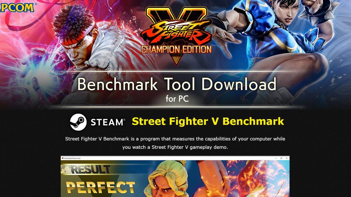 Street Fighter 5 Benchmark tool