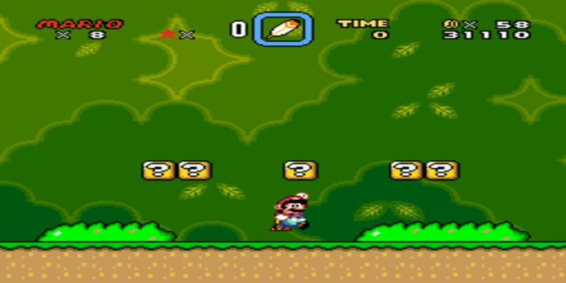 super mario world Top Secret Area