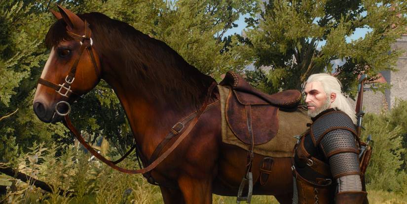 the-witcher-3-wild-hunt - nvidia hairwork's horse