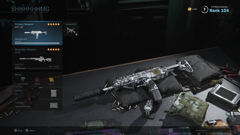 warzone mp7 sniper loadout