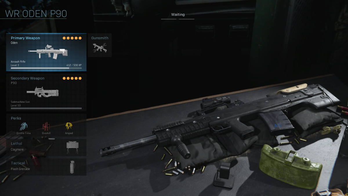 warzone oden p90 loadout