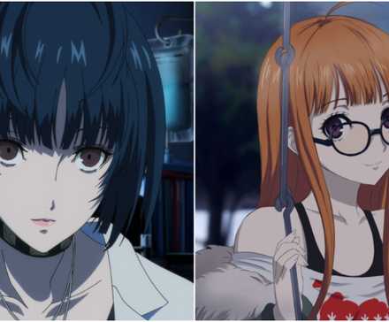 Makoto in her school uniform, representing the High Priestess's connection to intuition and hidden truths