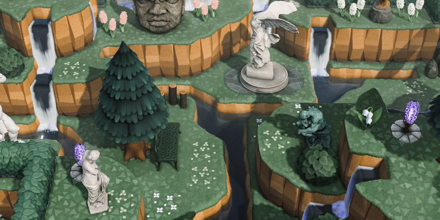 Animal Crossing New Horizons Fountain Terraforming