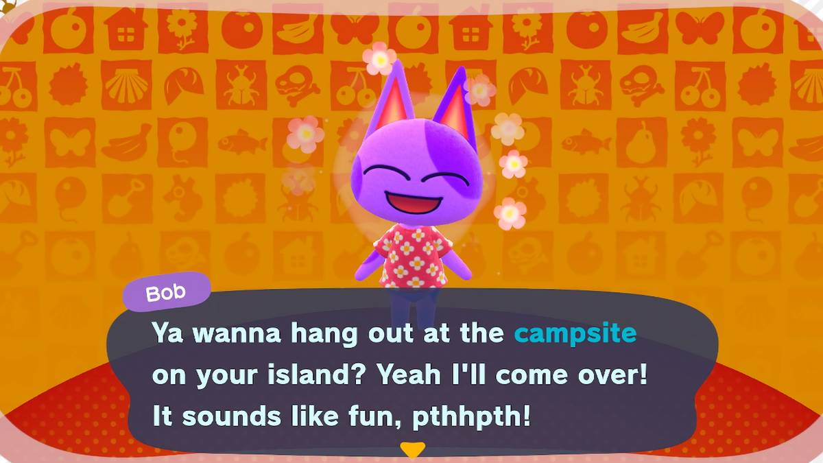 Animal Crossing New Horizons Bob Amiibo Invite