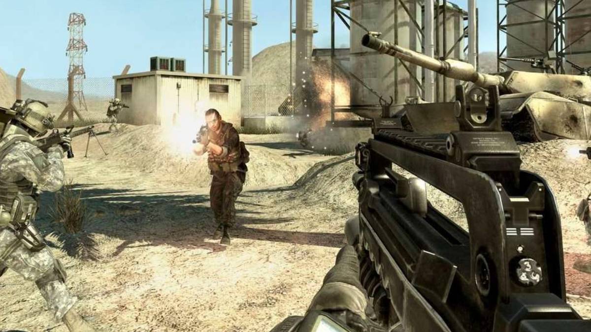 Call of Duty: Modern Warfare - two teams dueling