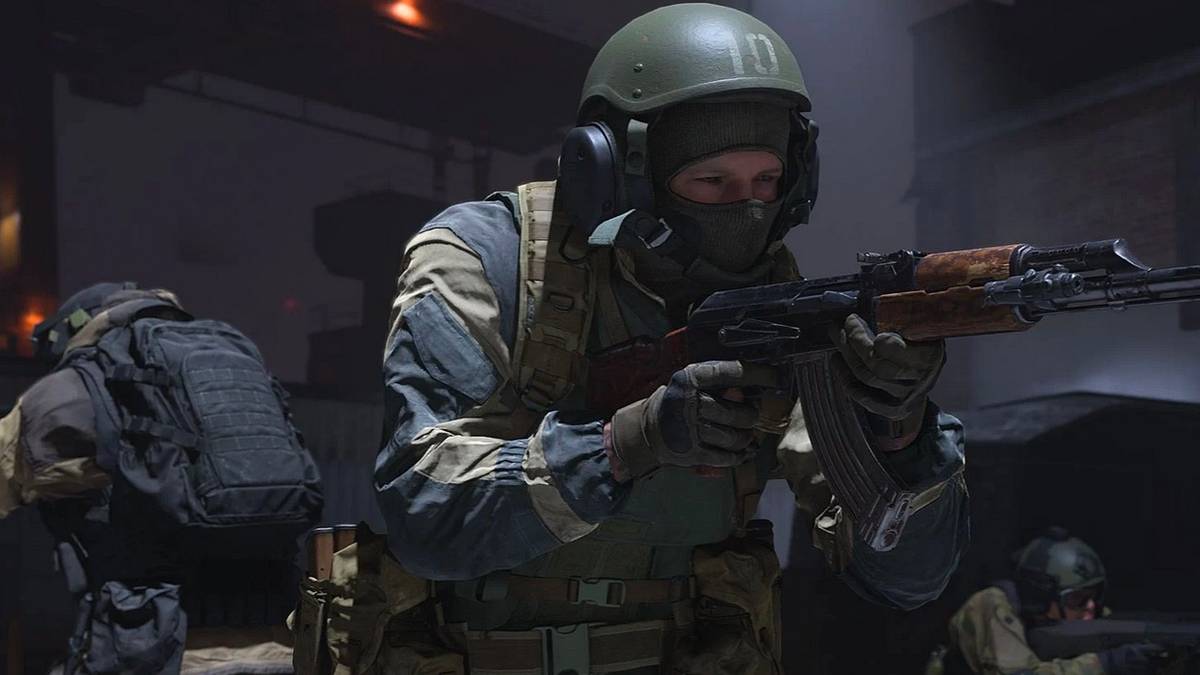 Modern Warfare soldier with AK47