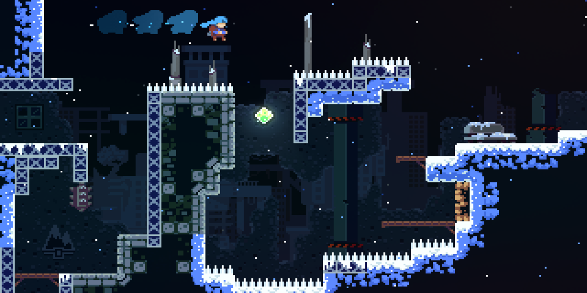 Celeste platforming section screenshot