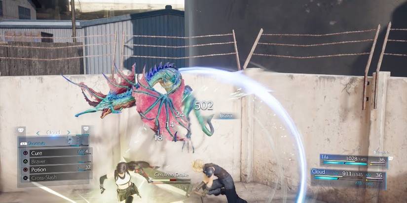 Cerulean Drake Final Fantasy VII remake tifa and cloud