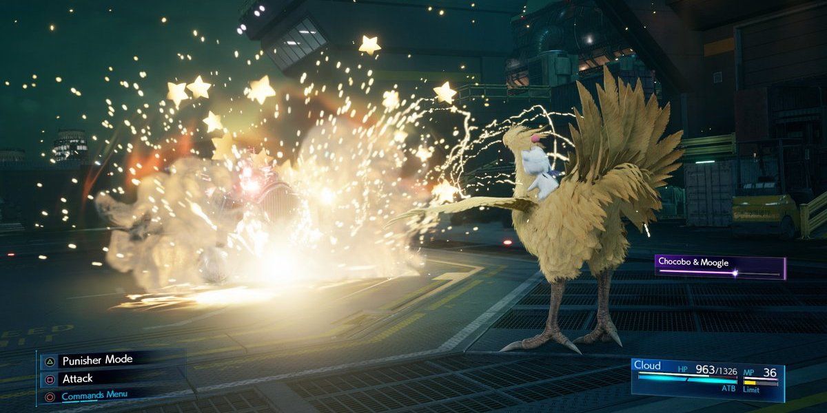 Chocobo and moogle materia Final Fantasy VIi remake