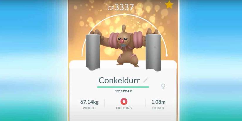 The profile of Conkeldurr in Pokemon GO