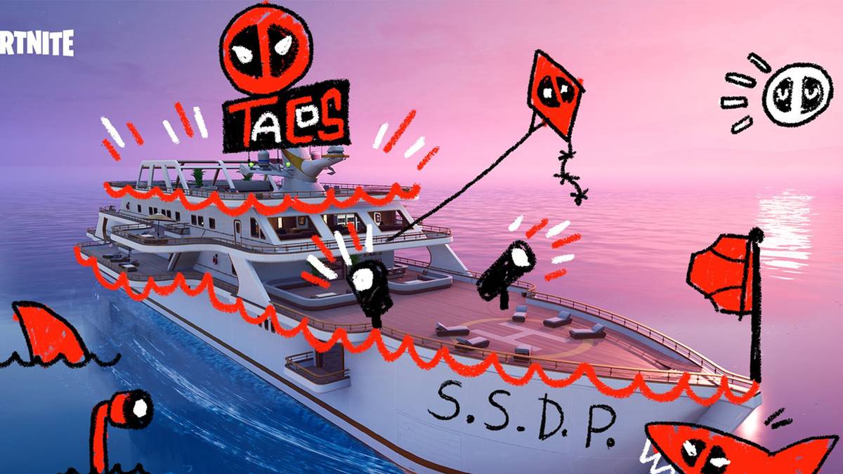 Starting April 3rd, Deadpool takes over Fortnite Yacht