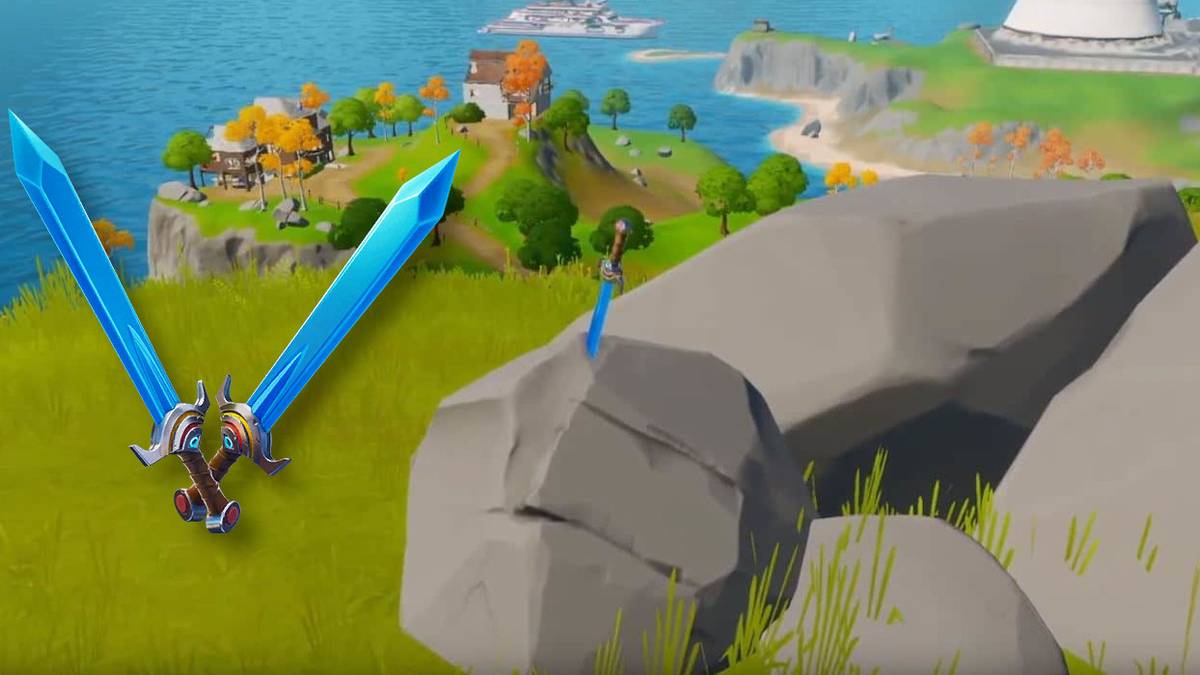 Skye's Swords in the Stones in Fortnite