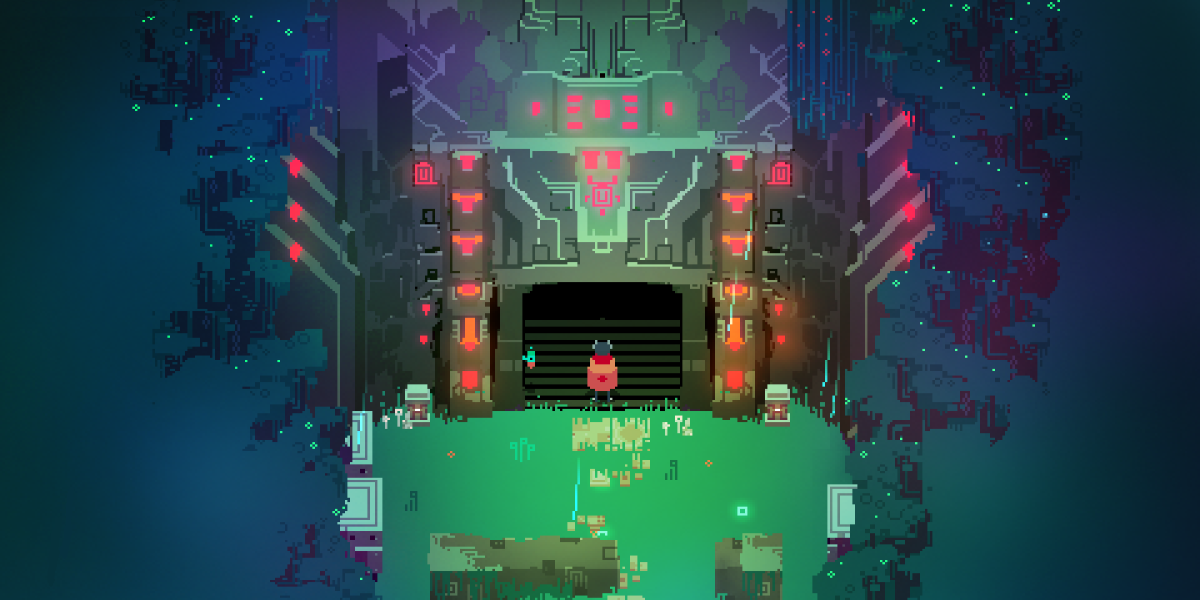 Hyper Light Drifter screenshot descending inside