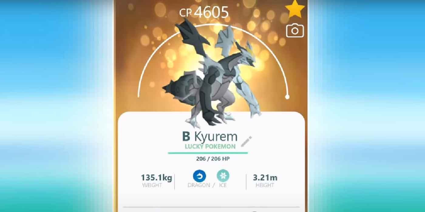 The profile of Kyurem in Pokemon GO