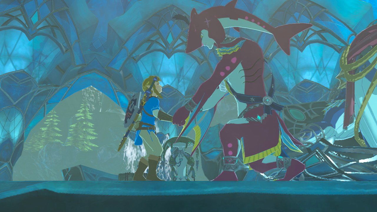 Sidon and Link BOTW