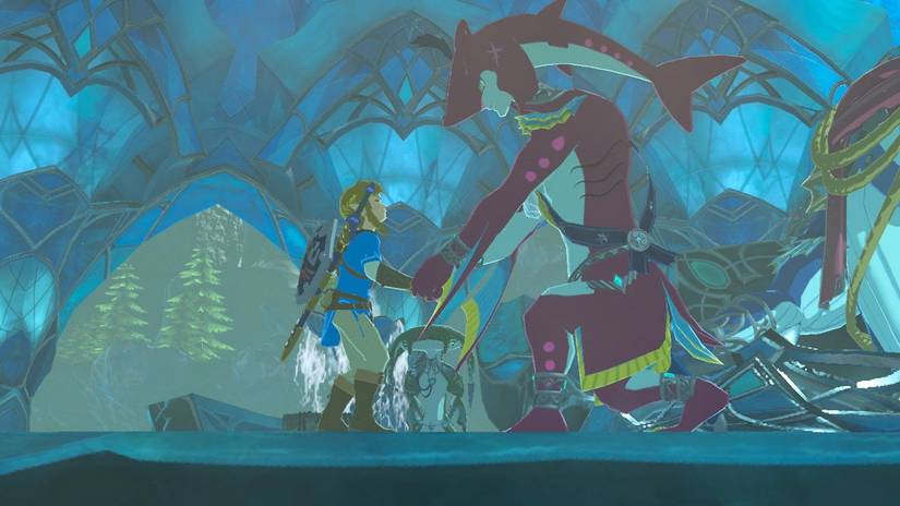 Legend of Zelda Breath of the Wild Sidon Link Handshake
