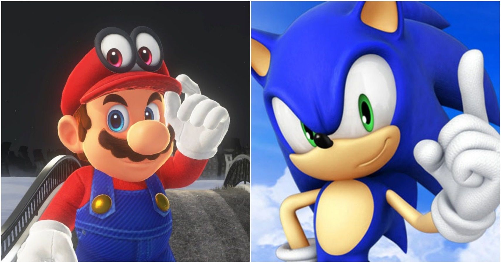 Classic Mario Vs Classic Sonic