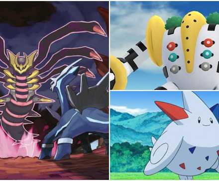 Pokemon Giratina Palkia Dialga Regigigas Togekiss