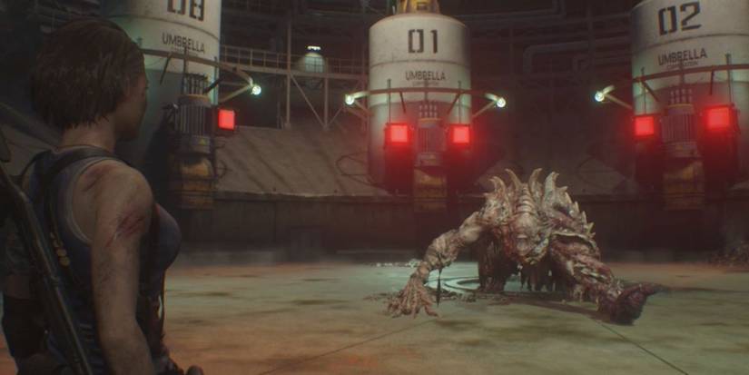 Resident Evil 3 Disposal Center boss fight