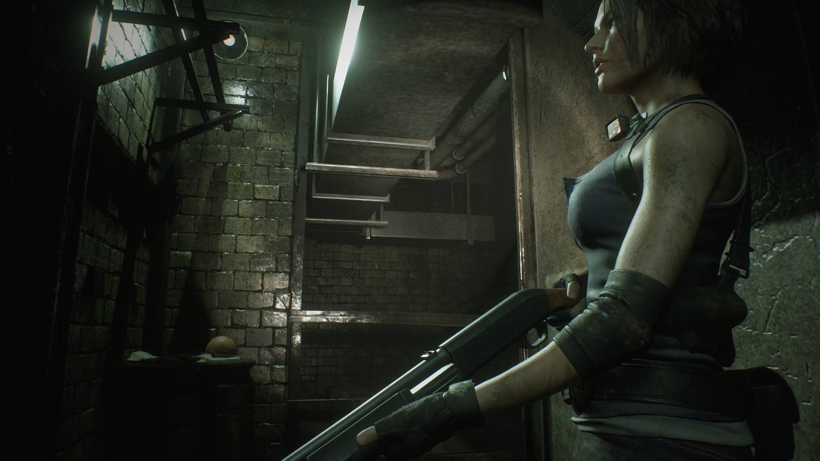 Resident Evil 3 Jill Holding A Shotgun