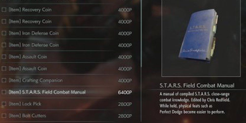 Resident Evil 3 Stars field combat manual