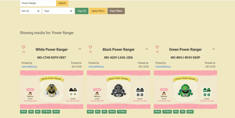 animal crossing codes