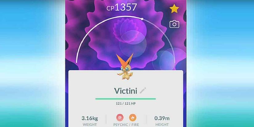 The profile of Victini in Pokemon GO
