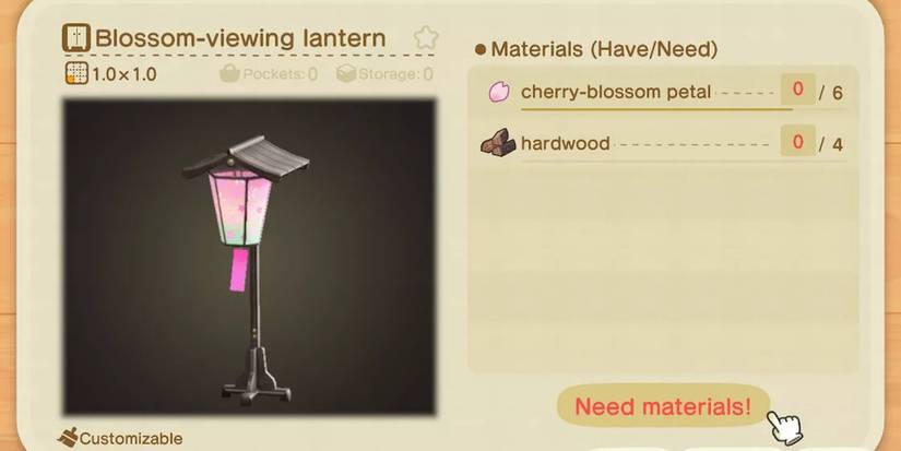 animal crossing new horizons cherry blossom items