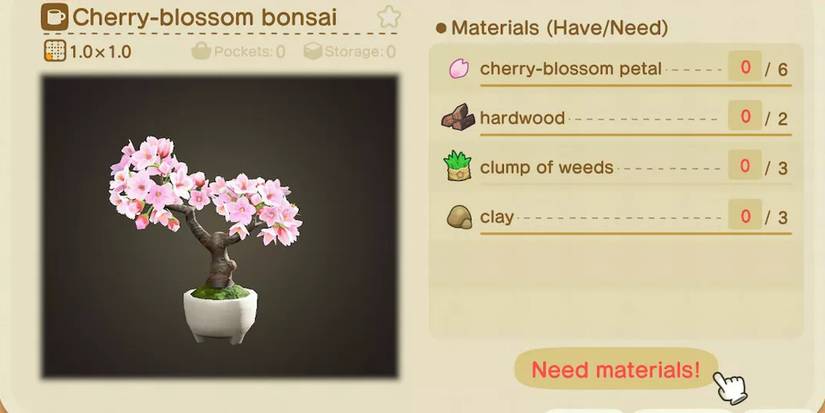 animal crossing new horizons cherry blossom items