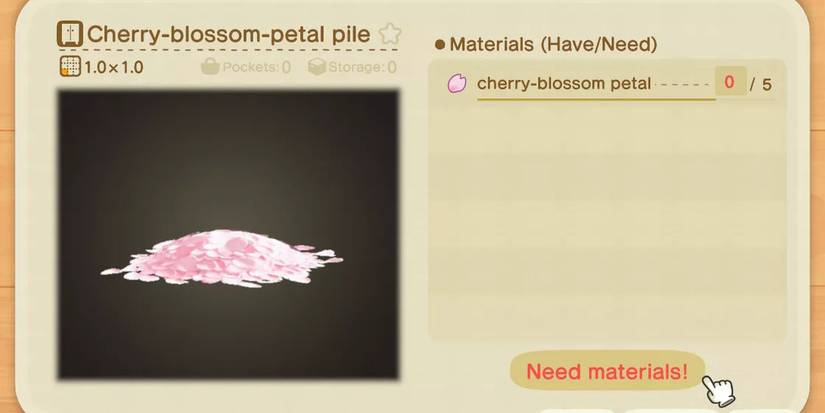 animal crossing new horizons cherry blossom items